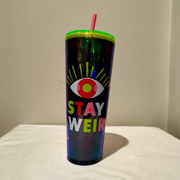 Starbucks Neon Evil Eye "Stay Weird" Tumbler - Picture 1 of 6